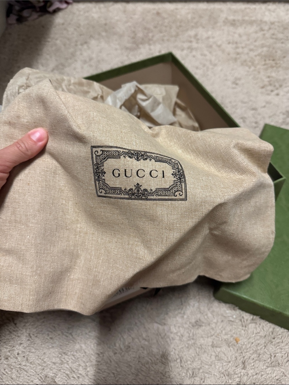 Gucci Cream Leather Interlocking G Platform Sandals - Picture 5 of 5